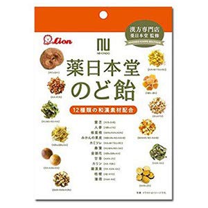 Lion Confectionery Yakunihondo Throat Lozenges 74G