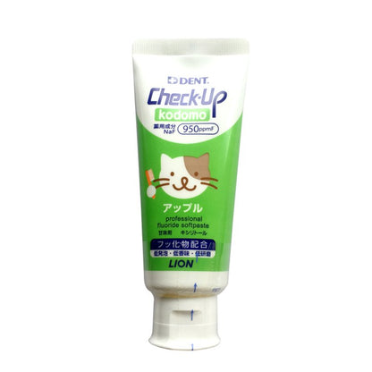 Lion Dental Materials Check Up Kodomo Apple 60G - Gentle Dental Care