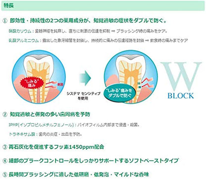Lion Dental Materials Dent.Ex Systema Sensitive 1450Ppm Fresh Herbs 1 Bottle