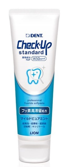 Lion Dental Materials Check Up Standard 1450F Toothpaste 135g Pure Mint