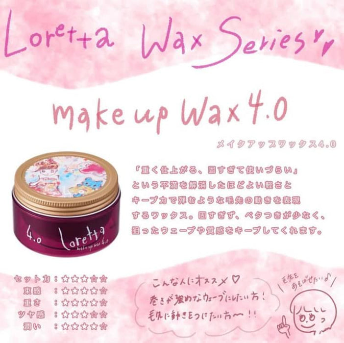 Loretta Make Up Hair Wax 4.0 65g Styling Hold for All Hair Types