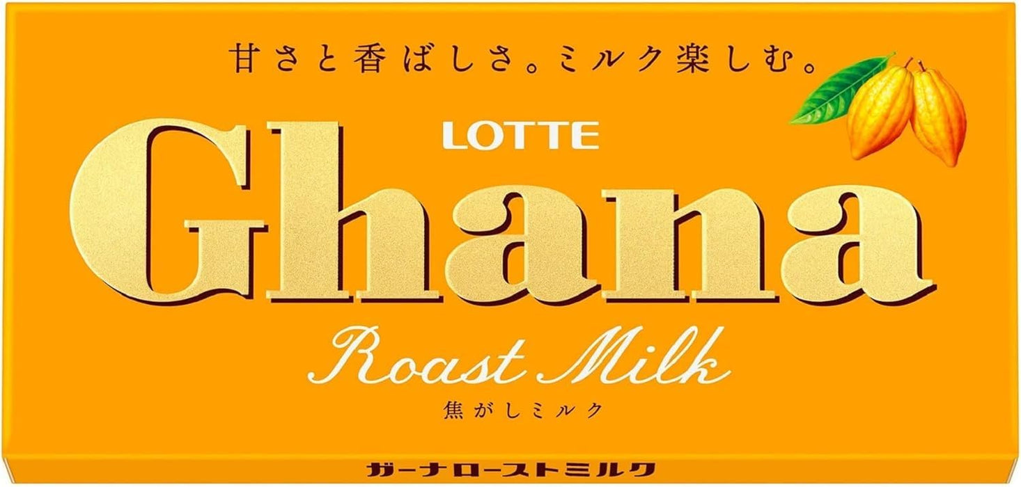 Lotte Ghana Roasted Milk Chocolate Bar 50G
