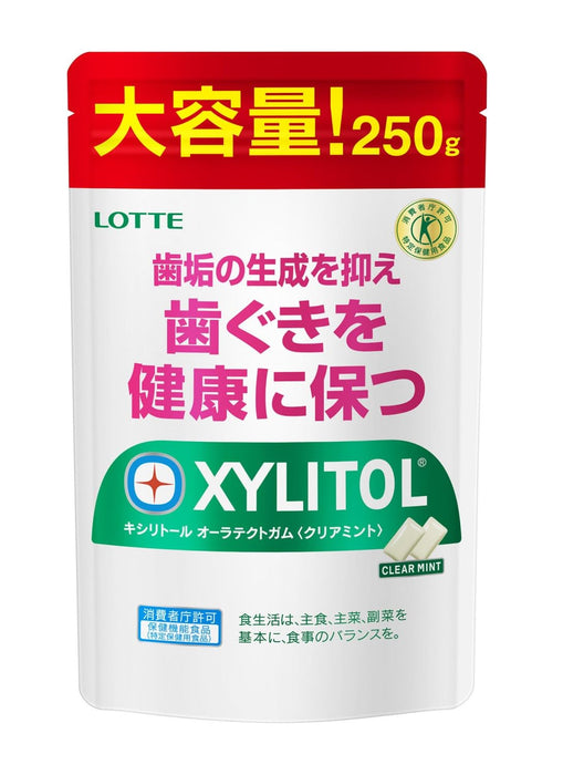 Lotte Xylitol Oratect Clear Mint Gum Large Pouch 250g