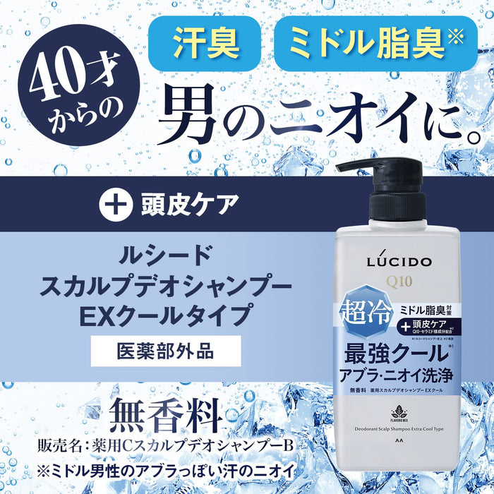 Lucido 男士藥用頭皮清涼洗髮精 - 450ml