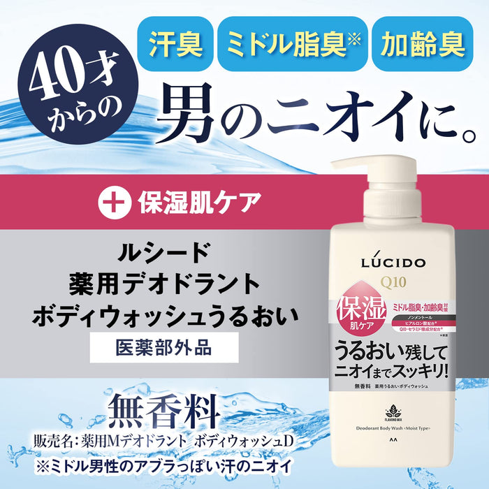 Lucido 男士藥用除臭沐浴露保濕無香 450g