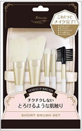 Lucky Wink Felicela 5Pc Makeup Brush Set for Professional Beauty Application