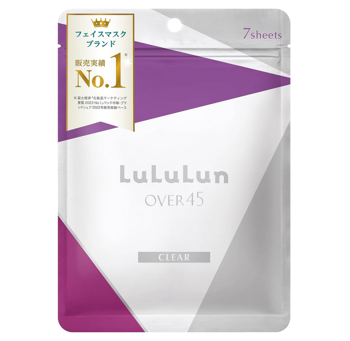 Lululun Over45 虹膜藍色透明面膜 - 7 片