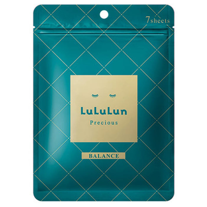 Lululun Precious 绿色平衡面膜 7 片装，让肌肤焕发光彩