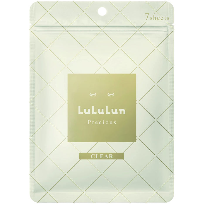 Lululun Precious White Face Mask 7-Pack - Clear Hydrating Facial Sheets