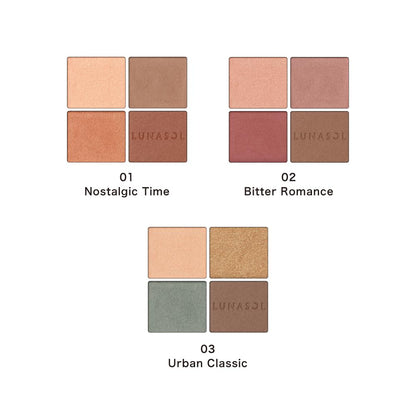 Lunasol Eye Coloration N 03 Eyeshadow Palette with Rich Pigments