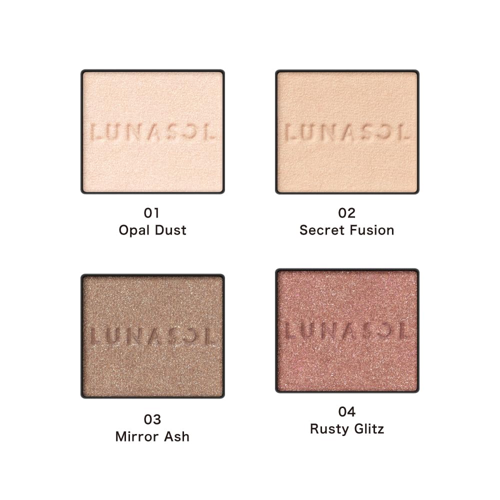 Lunasol Mono Eye Coloration 01 Eyeshadow - Vibrant Single Shade Makeup