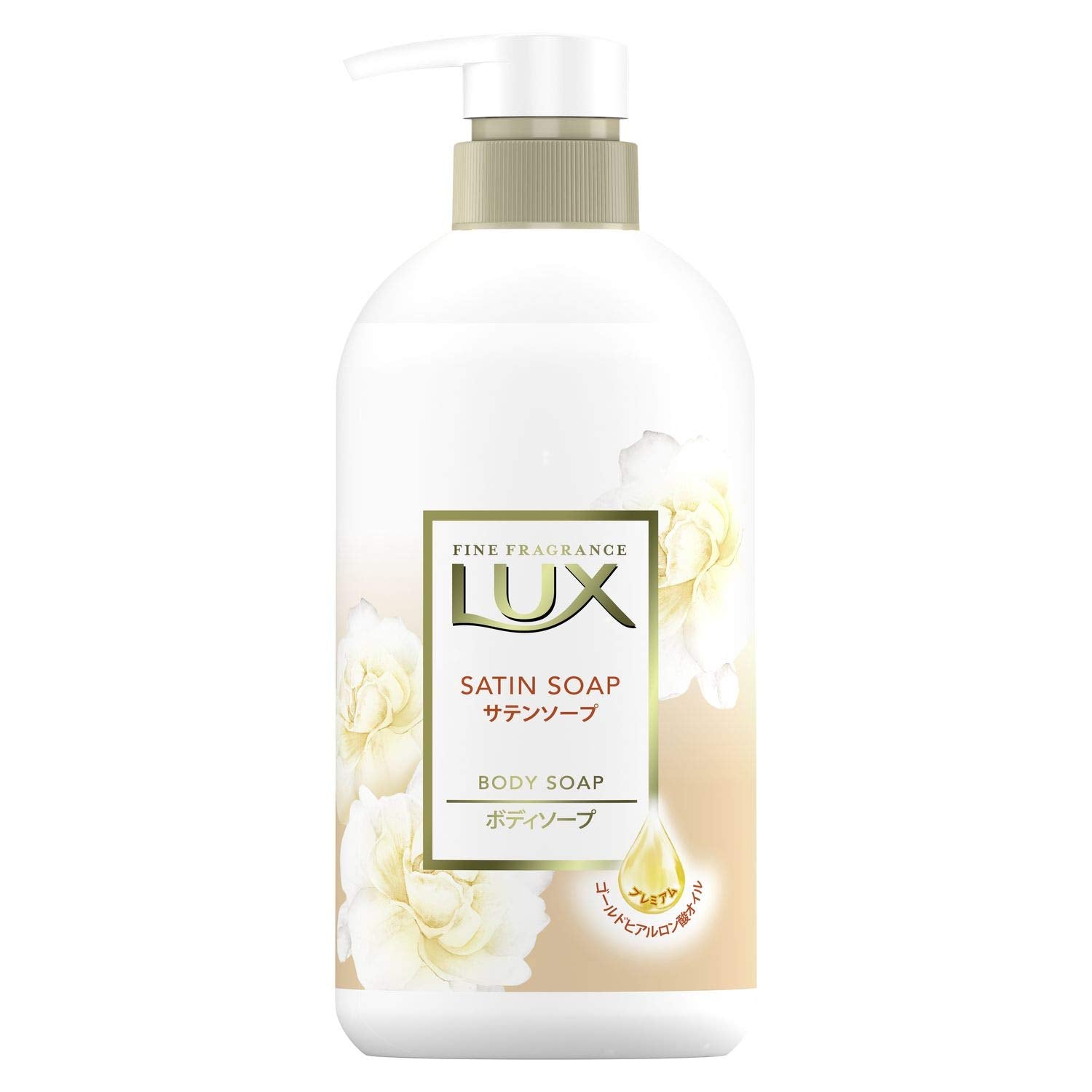 Lux Satin Body Soap Pump 450g Light Scent
