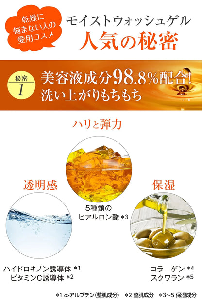 Manara Moist Wash Gel Cleanser 120ml - Japanese Moisturizing Gel Cleanser - Facil Cleanser