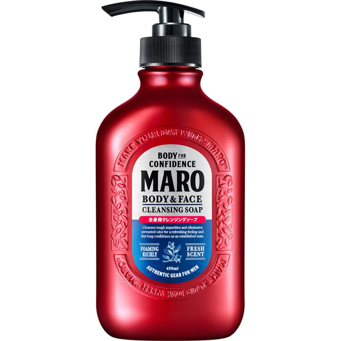 Maro 男士沐浴露 450ml – 全身和臉部清潔解決方案