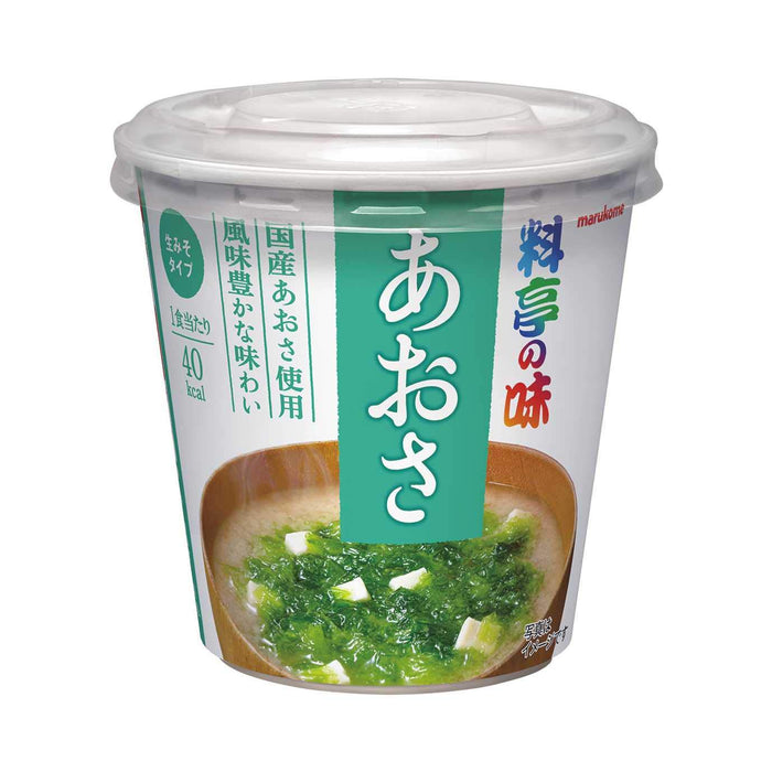 Marukome Ryotei No Aji Instant Aosa Seaweed Miso Soup 22g Cup