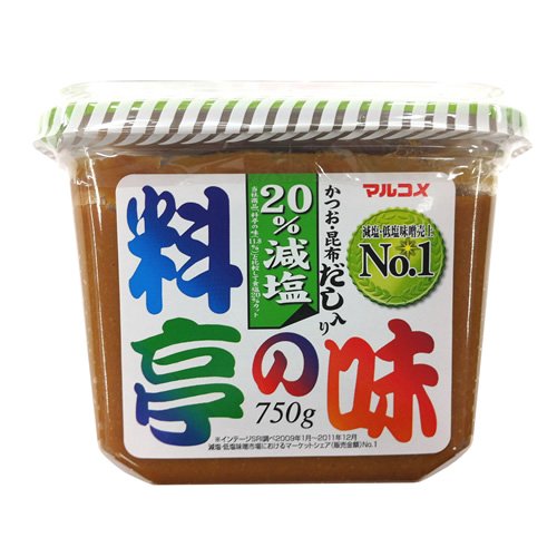 Marukome Ryotei No Aji Dashi Miso Paste Low Sodium 750G