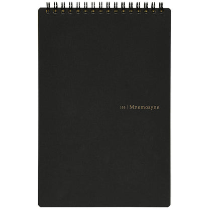 Maruman Nemosine A5 A5 Ruled Center Line Notebook Black N166
