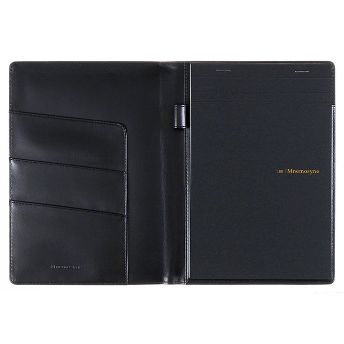 Maruman A5 Grid Notepad with PU Holder Black - Nemosine HN188UA-05