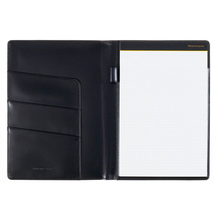 Maruman A5 Grid Notepad with PU Holder Black - Nemosine HN188UA-05