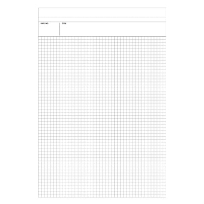 Maruman A5 Grid Notepad with PU Holder Black - Nemosine HN188UA-05