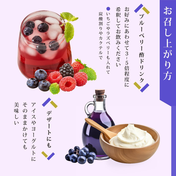 Marushige Blueberry Premium Drinking Vinegar 500Ml Bottle