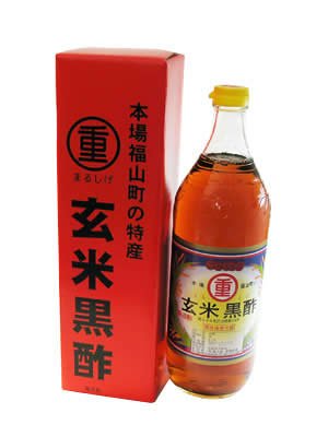 Marushige Naturally Fermented Black Vinegar 1 Year Aged 900Ml Bottle