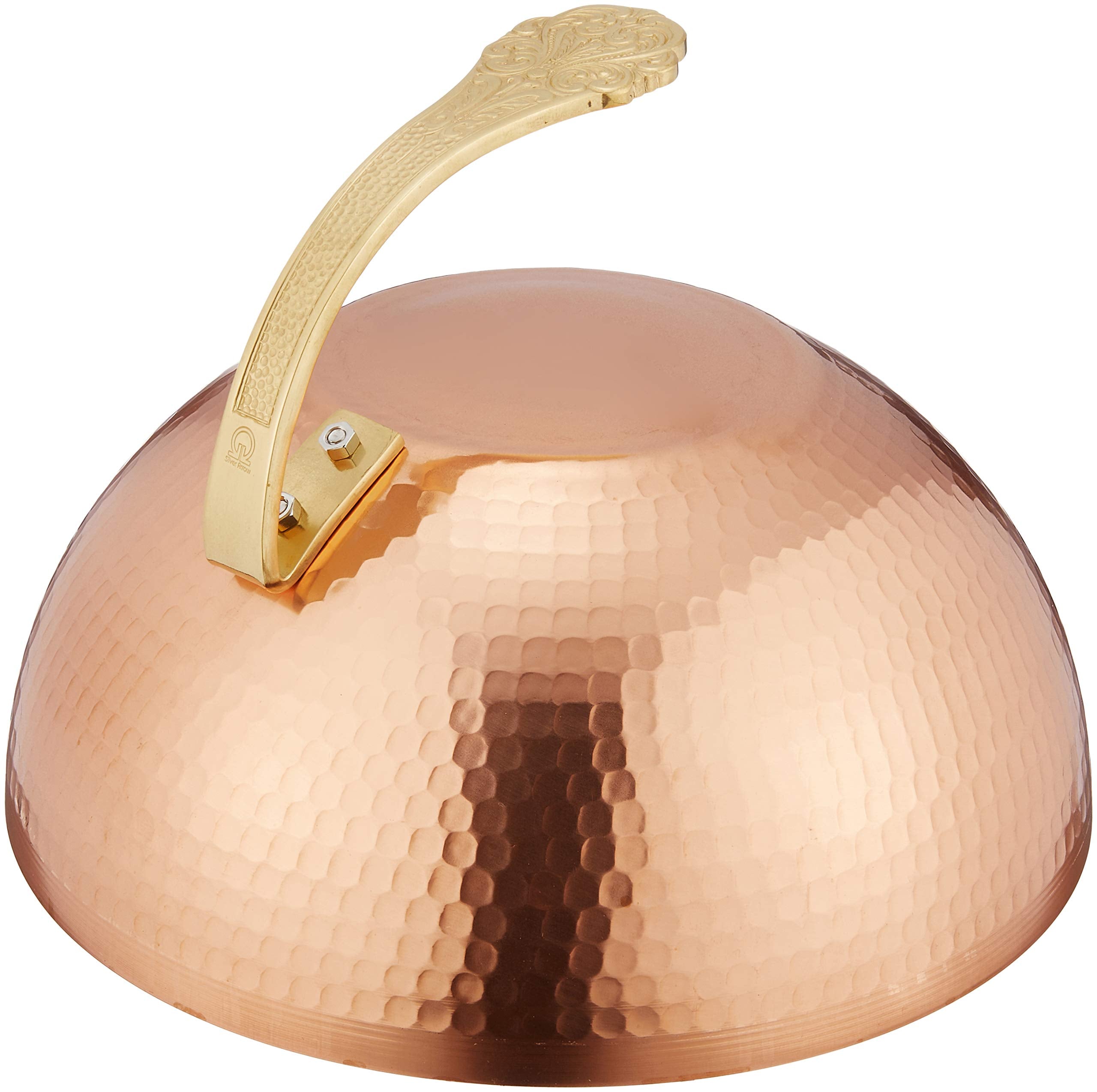 Marushin Hammered Copper Food Cover Oil Splatter Guard 27Cm Dome