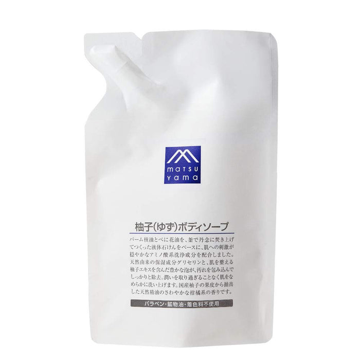 Matsu Yama M-Mark Yuzu Body Soap Refill 400ml Gentle Cleanser