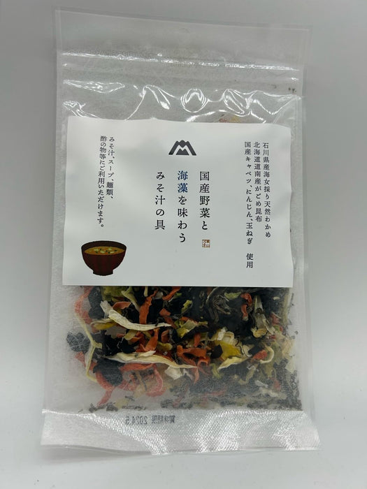 松尾干蔬菜裙带菜海藻混合物，用于味噌汤 30 克 3 包