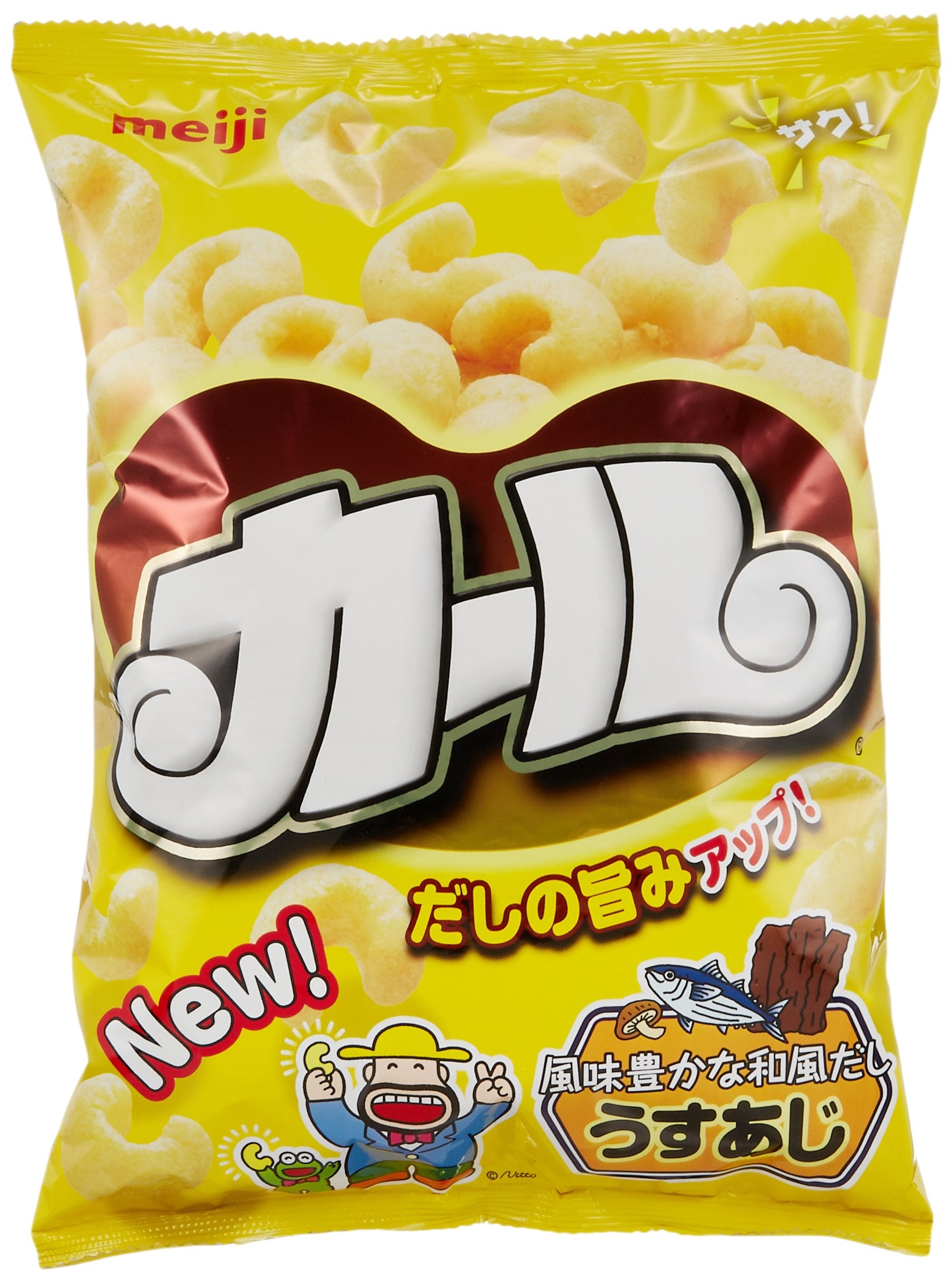 Meiji Karl Light Salt Corn Puff Snack 68g Curls