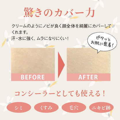 Meiko Cosmetics Naturactor Foundation Cover Face 140 Natural 20g Made in Japan