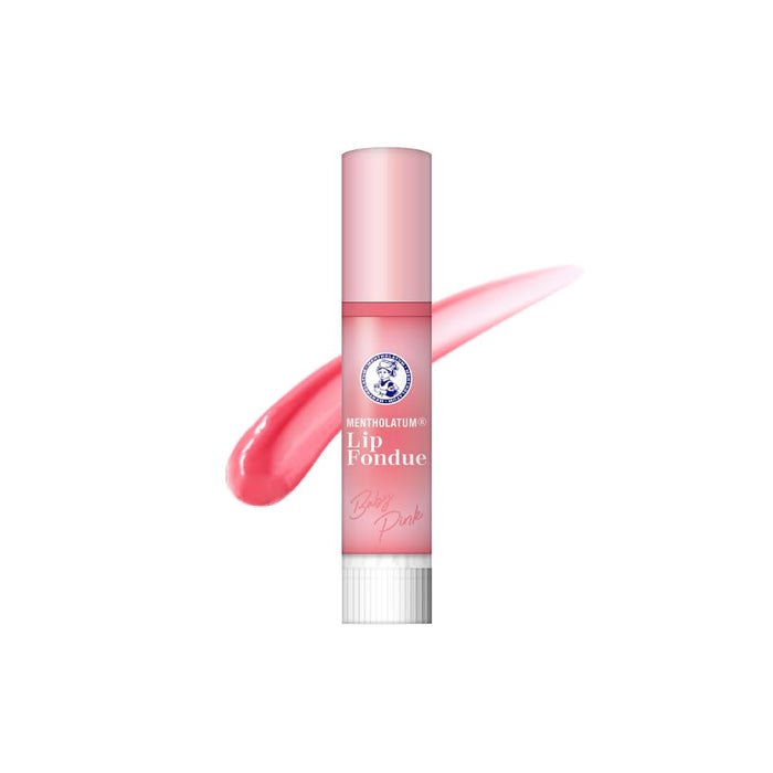 Mentholatum Lip Fondue Melty Balm in Baby Pink - 3.2g Hydrating Lipstick