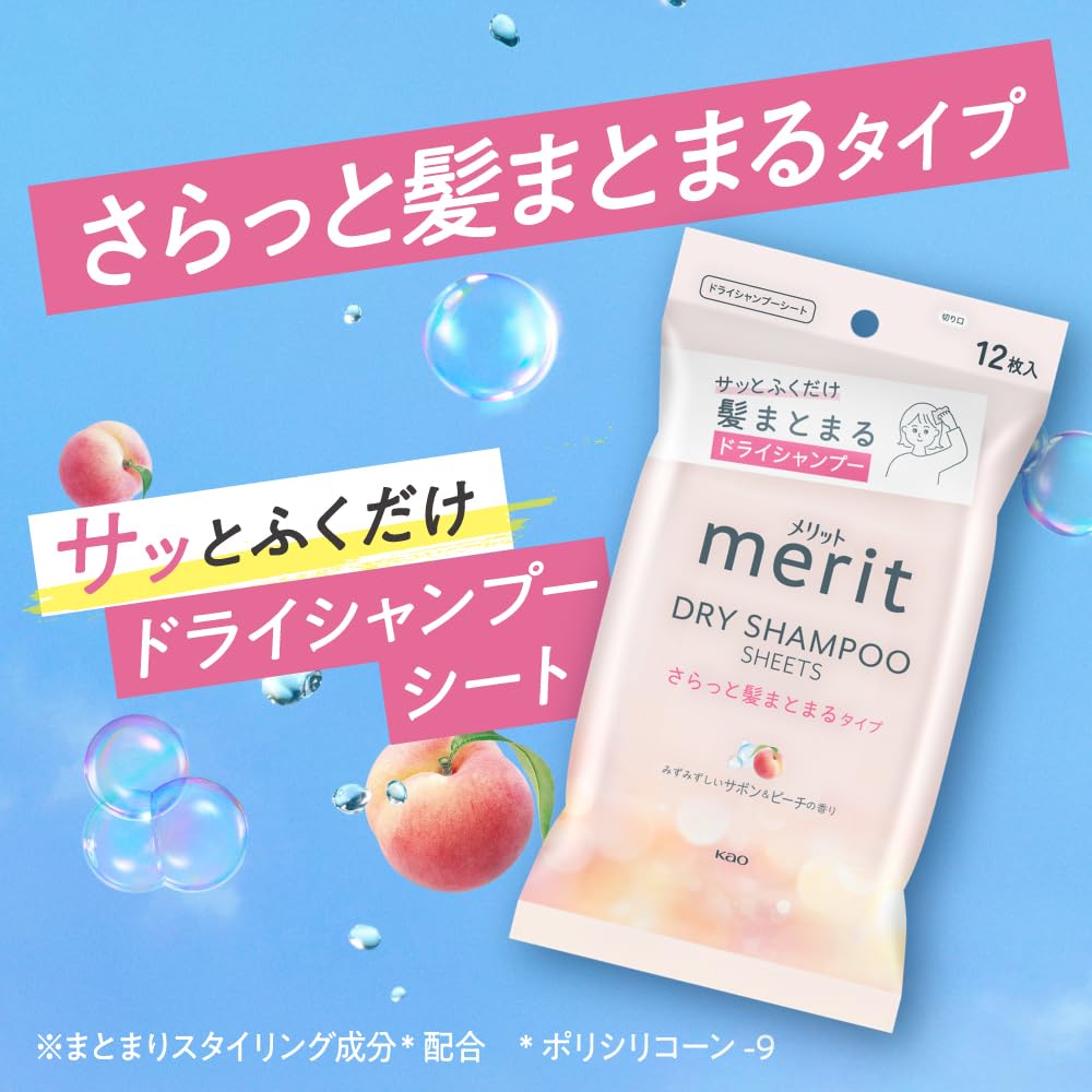 Merit Dry Shampoo Sheets 20-Pack for Smooth Hair