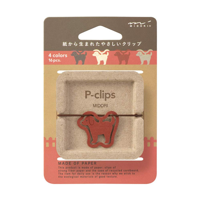 Designphil Midori Clip Peek Lips Dog Pattern 43396006 Paper Clip Accessory