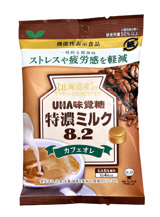 Uha Miku 糖果 特浓牛奶 8.2 牛奶咖啡 功能性食品 93G