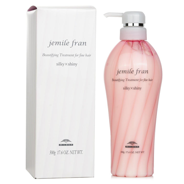 Milbon Jemile Fran Fine Hair Treatment 500g for Soft and Voluminous Locks