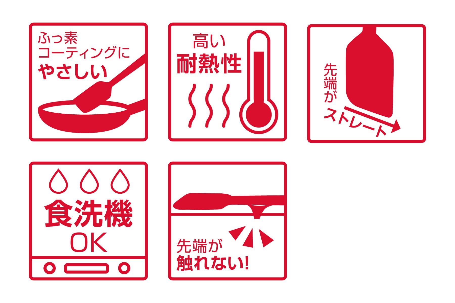 Thermos Mini Size Black Silicone Kitchen Spatula Model Kt-Sp002 Bk