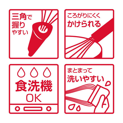 Thermos Mini Size Black Kitchen Whisk Tool Model Kt-W002 Bk