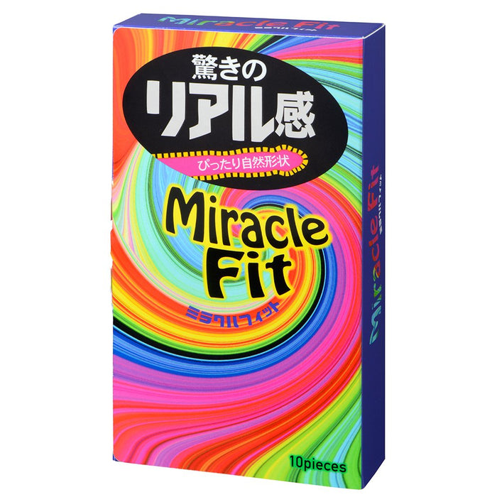 Sagami Rubber Industries Miracle Fit Condoms 10 Pieces Latex-Free High Comfort