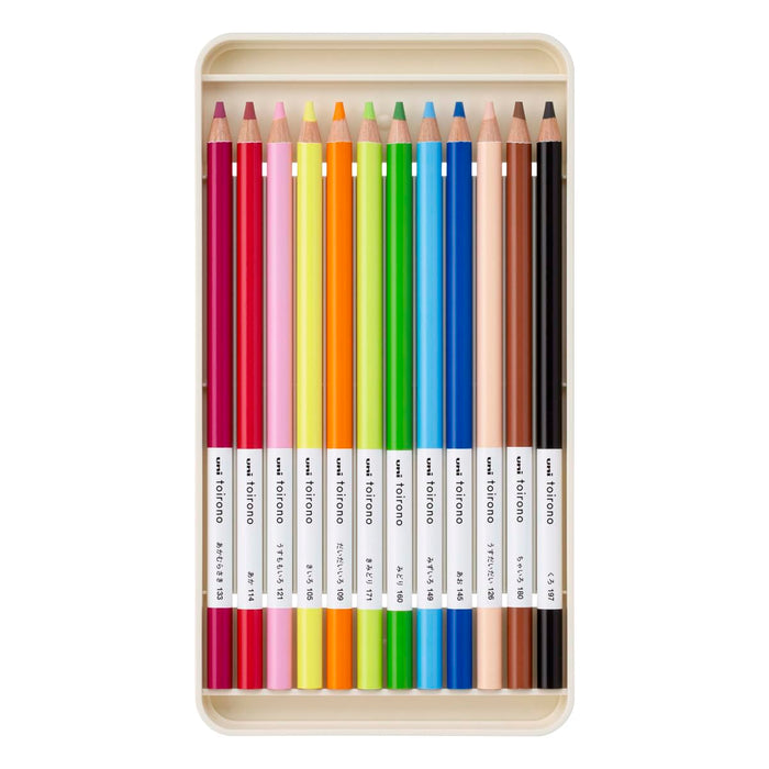 Mitsubishi Pencil Toirono 12 Color Set Colored Pencils TR12C