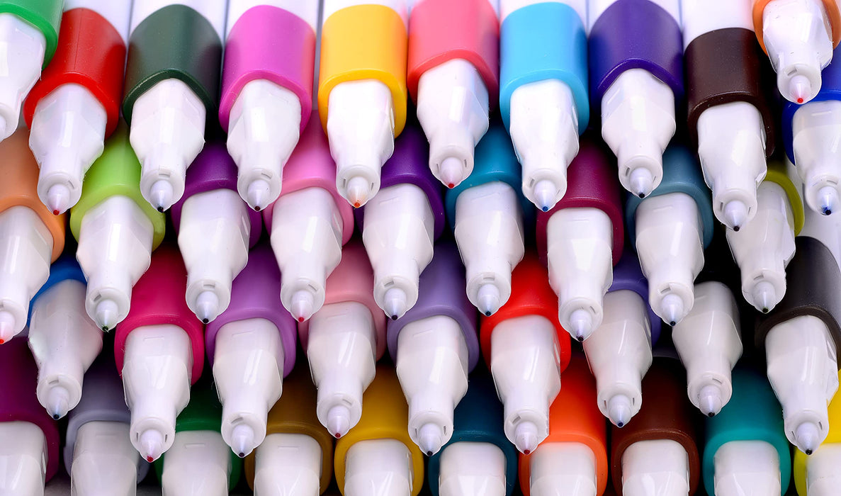 Osama Mitsubishi Pencil Emott Vivid Color 5-Color Set Markers Felt-Tip Pens