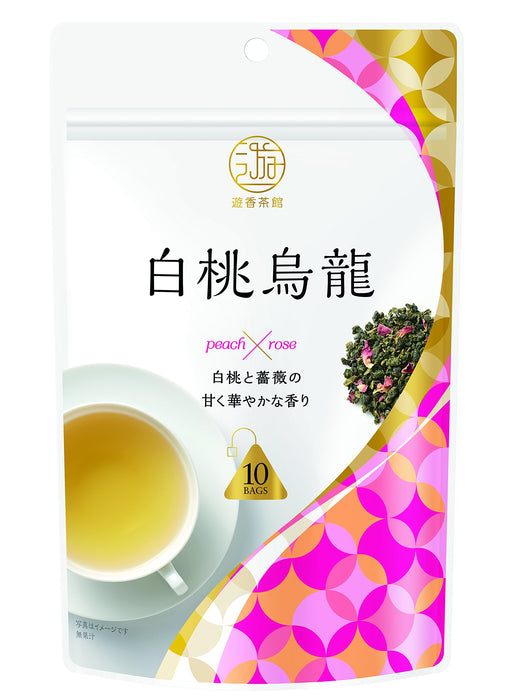 Mitsui Norin Meicha Oolong Tea White Peach Flavor 10 Tea Bags Refreshing Brew