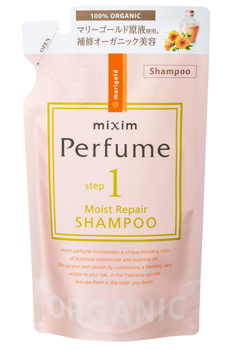 Mixim Perfume Moisture Repair Shampoo Refill with Organic Flower Oil 350ml