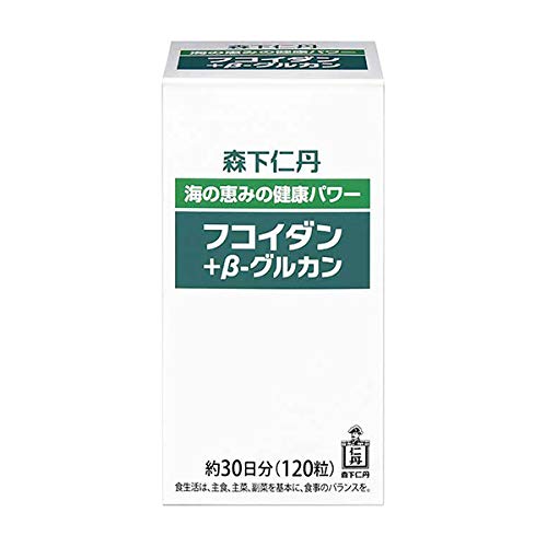 Morishita Jintan Fucoidan + Beta-Glucan 120 Tabs (30 Days 400mg/100mg) Supplement