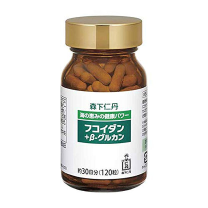 Morishita Jintan Fucoidan + Beta-Glucan 120 Tabs (30 Days 400mg/100mg) Supplement