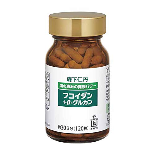 Morishita Jintan Fucoidan + Beta-Glucan 120 Tabs (30 Days 400mg/100mg) Supplement
