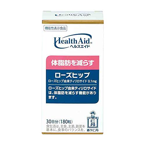 M　Health Aidローズヒップ 森下仁丹 森下仁丹 ヘルスエイド ローズヒップ 180粒 脂肪減少とビタミンCに