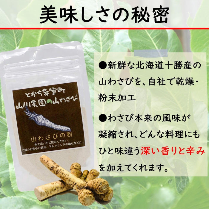 Mountain Wasabi Powder Additive-Free 30g Yamakawa Farm Tokachi