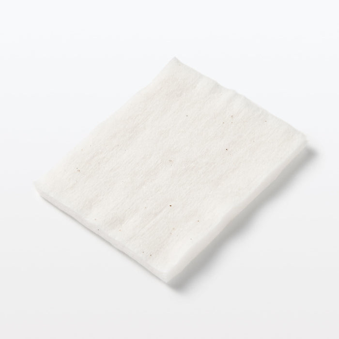 Muji Unbleached Ecru Cotton Pads for Face Large 90x70mm 88 Pcs