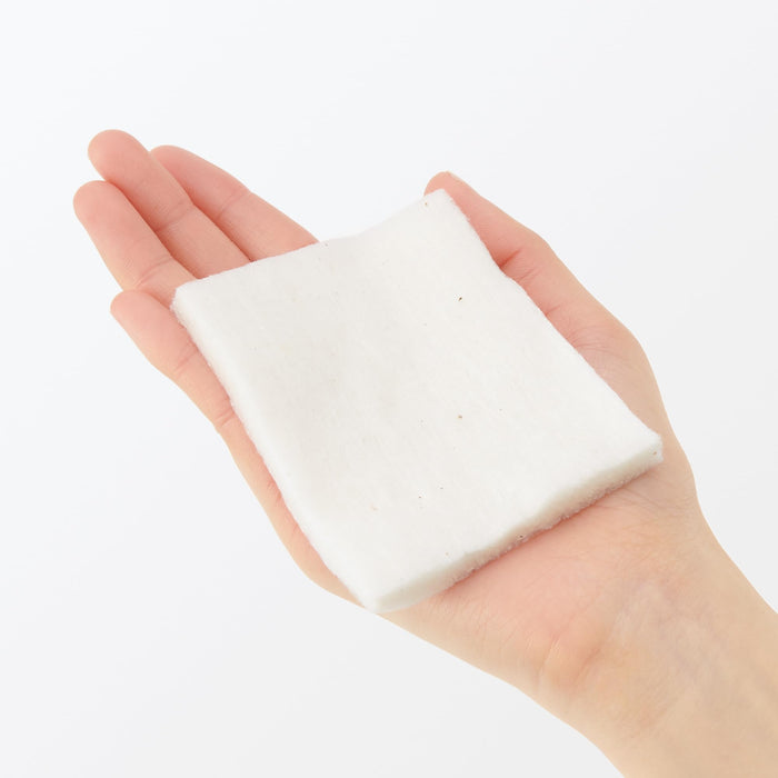 Muji Unbleached Ecru Cotton Pads for Face Large 90x70mm 88 Pcs